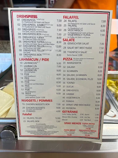 Saray Kebap & Pizza menu 1